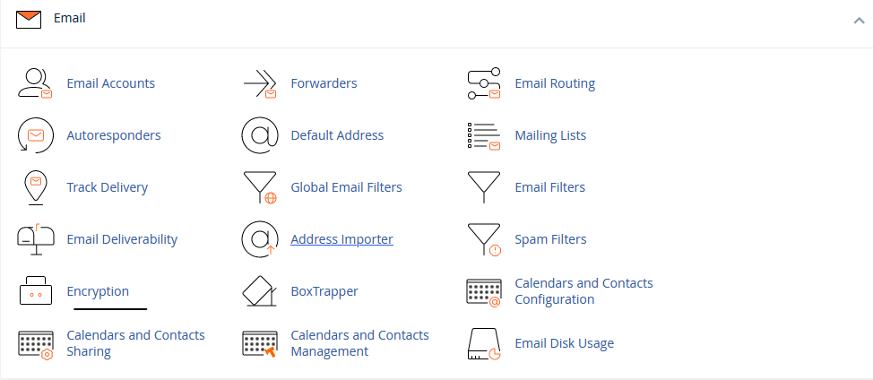 cPanel - Email - Encryption icon